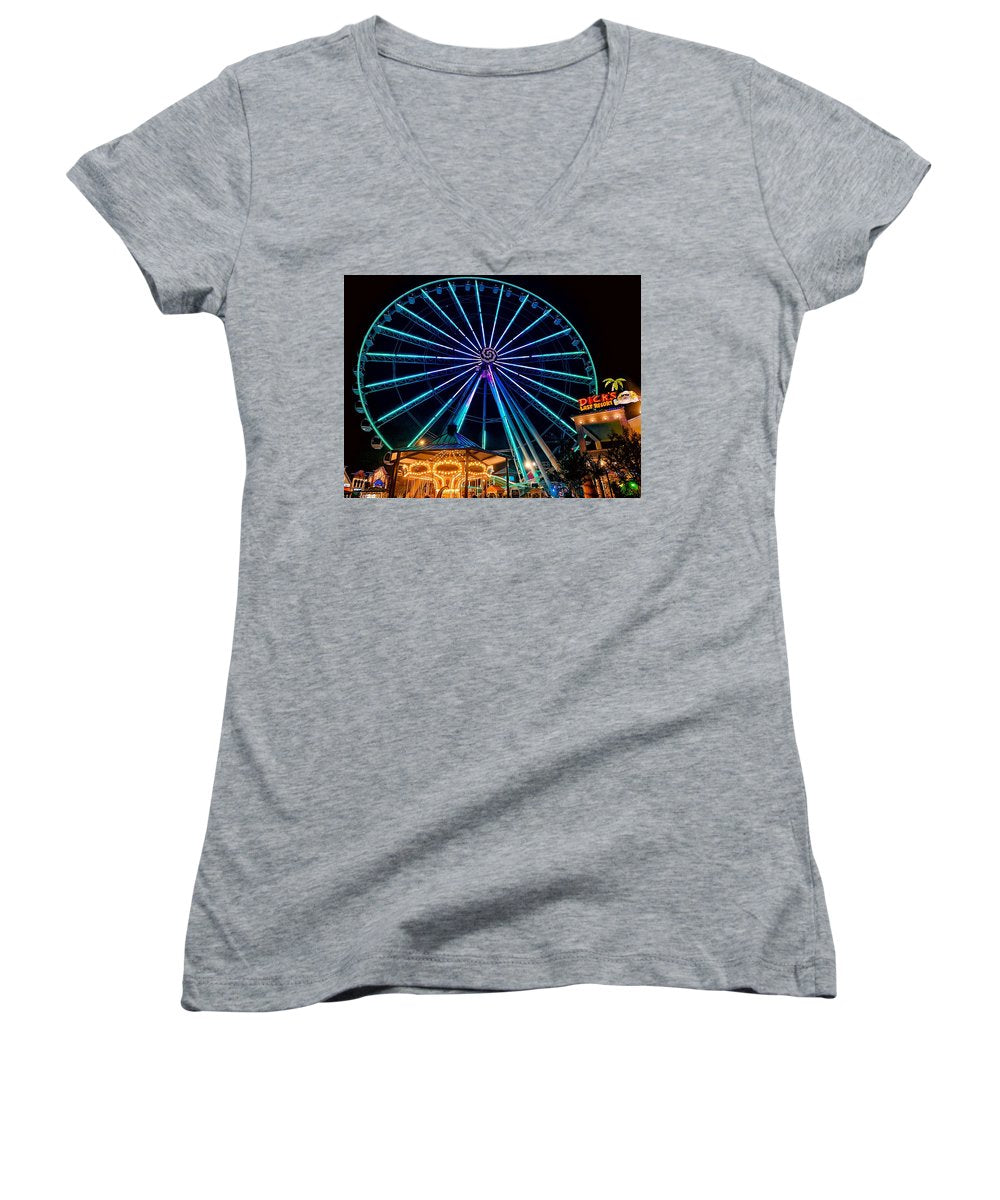 The Island Wheel Color - Women's V-Neck