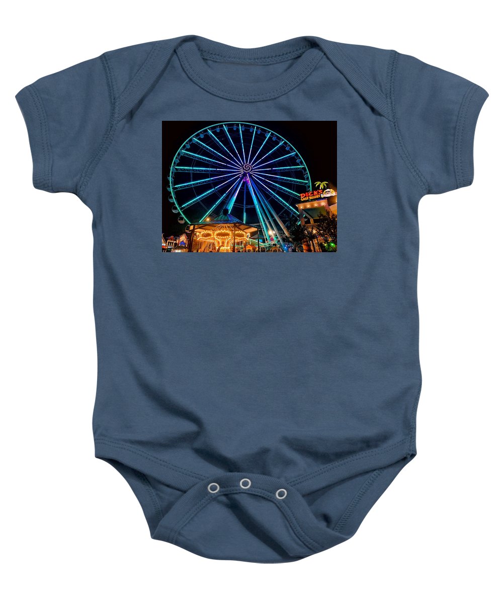 The Island Wheel Color - Baby Onesie