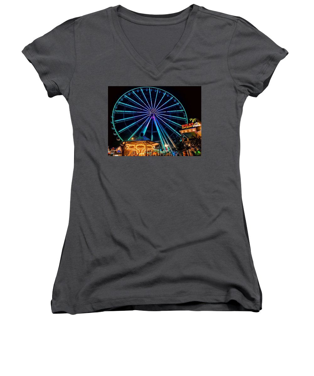 The Island Wheel Color - Women's V-Neck