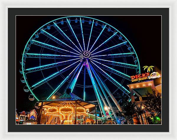 The Island Wheel Color - Framed Print