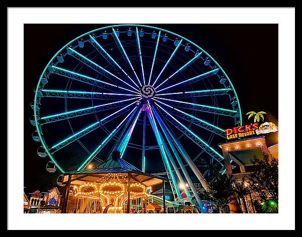 The Island Wheel Color - Framed Print