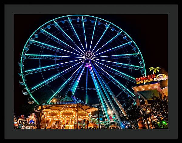 The Island Wheel Color - Framed Print