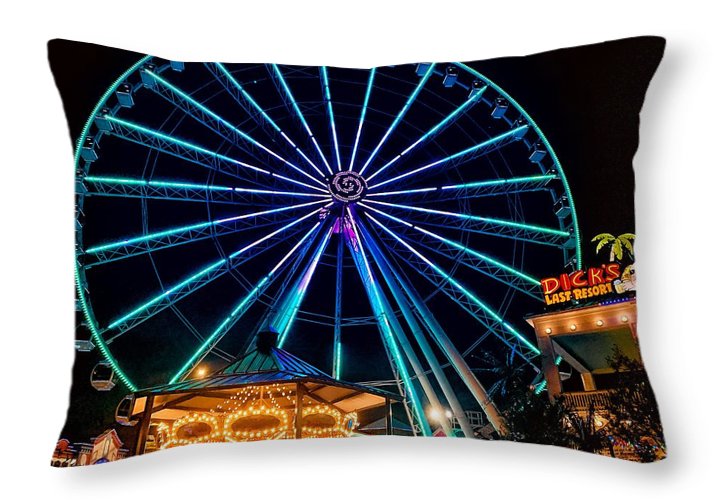 The Island Wheel Color - Throw Pillow