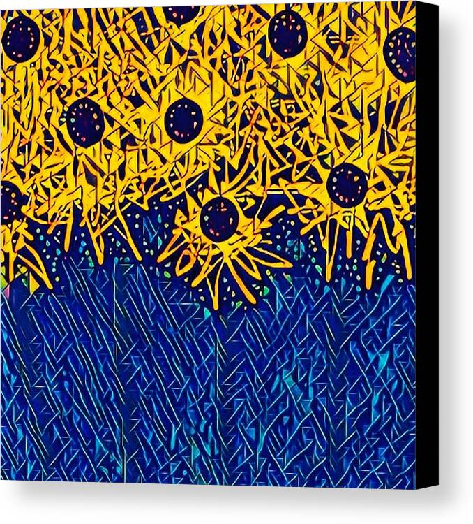 Abstracted Asteraceae - Canvas Print