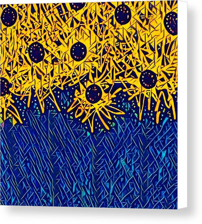 Abstracted Asteraceae - Canvas Print