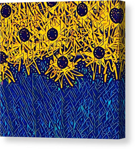 Abstracted Asteraceae - Canvas Print