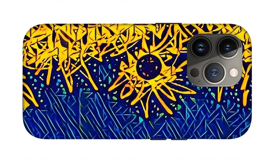 Abstracted Asteraceae - Phone Case