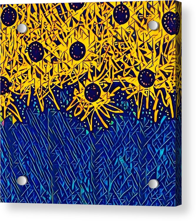 Abstracted Asteraceae - Acrylic Print