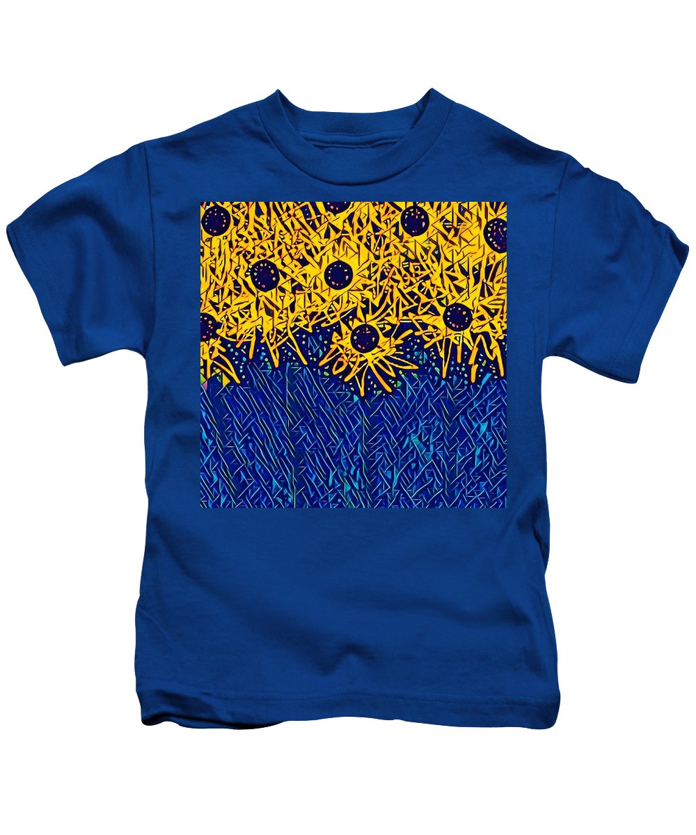 Abstracted Asteraceae - Kids T-Shirt