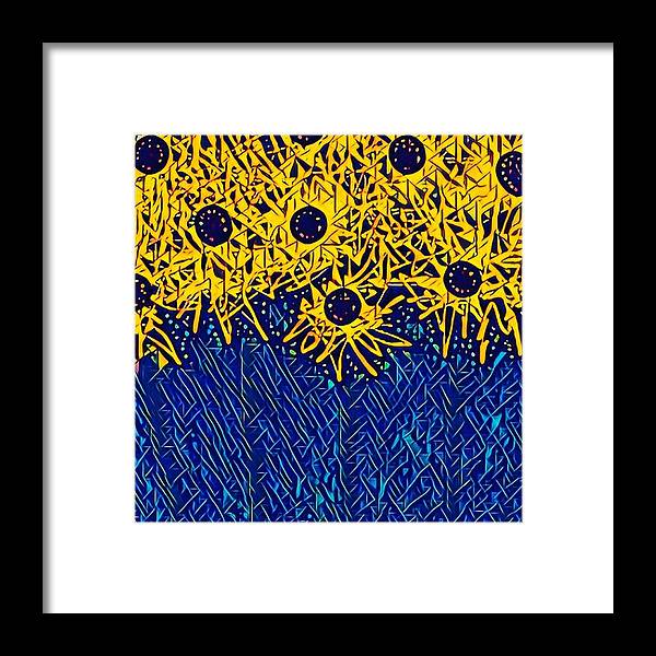 Abstracted Asteraceae - Framed Print