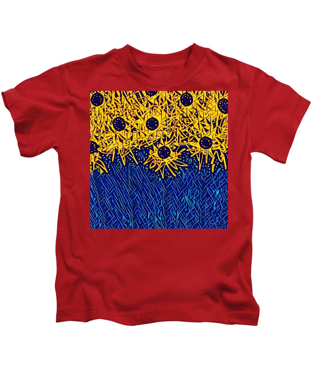 Abstracted Asteraceae - Kids T-Shirt