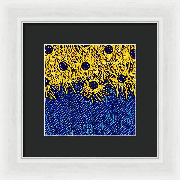 Abstracted Asteraceae - Framed Print