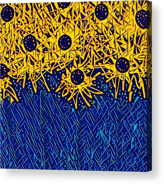 Abstracted Asteraceae - Acrylic Print