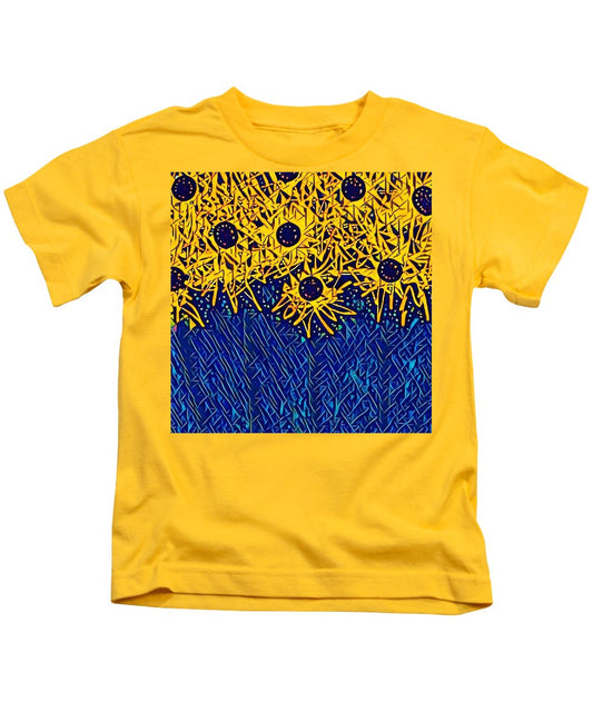 Abstracted Asteraceae - Kids T-Shirt