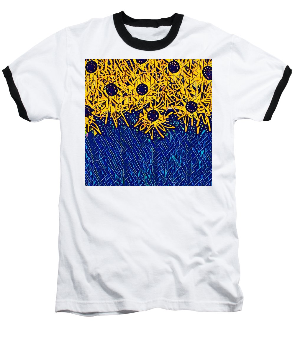 Abstracted Asteraceae - Baseball T-Shirt