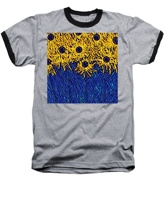 Abstracted Asteraceae - Baseball T-Shirt