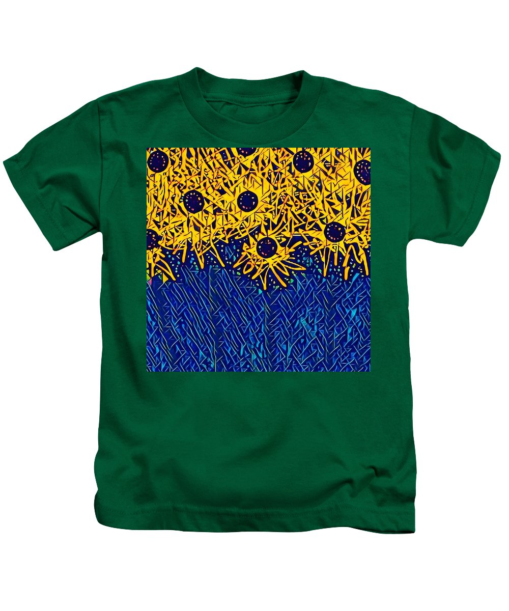 Abstracted Asteraceae - Kids T-Shirt