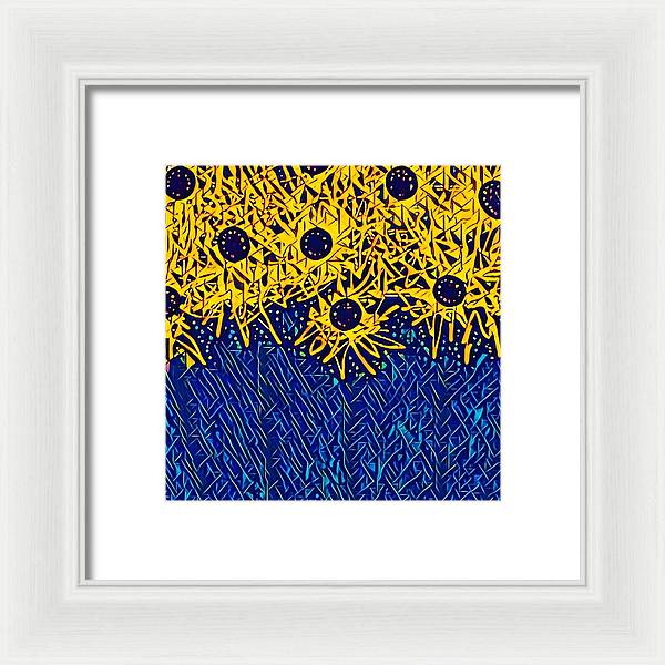 Abstracted Asteraceae - Framed Print