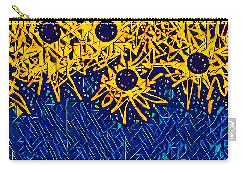 Abstracted Asteraceae - Carry-All Pouch