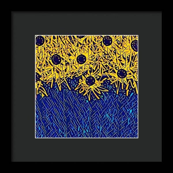 Abstracted Asteraceae - Framed Print