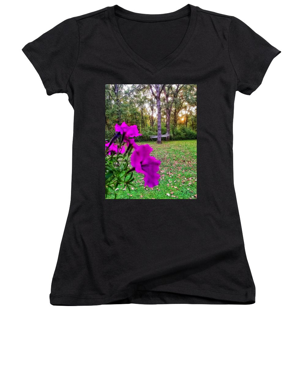 Backyard Bliss - Women's V-Neck