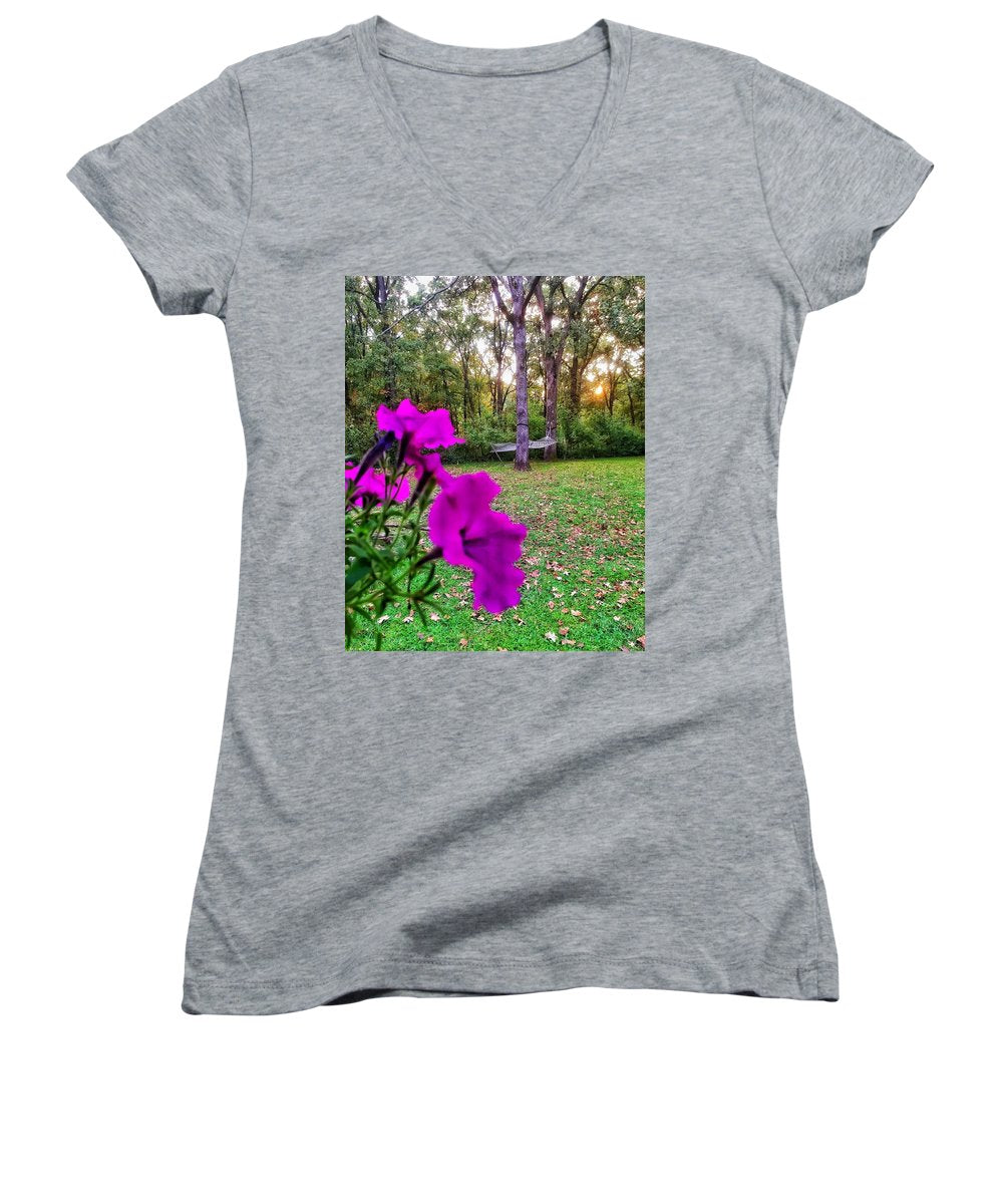 Backyard Bliss - Women's V-Neck