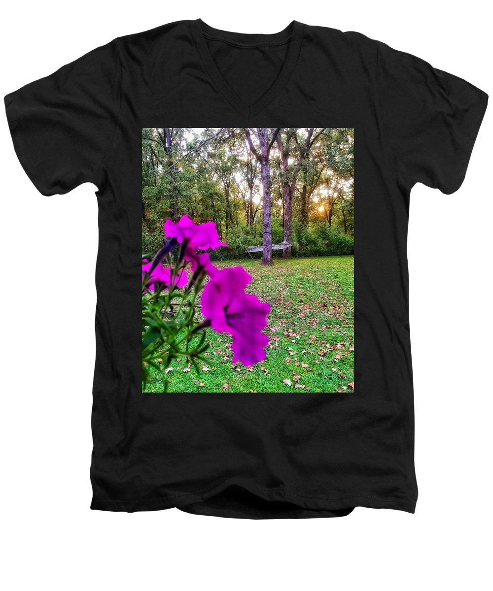 Backyard Bliss - Men's V-Neck T-Shirt