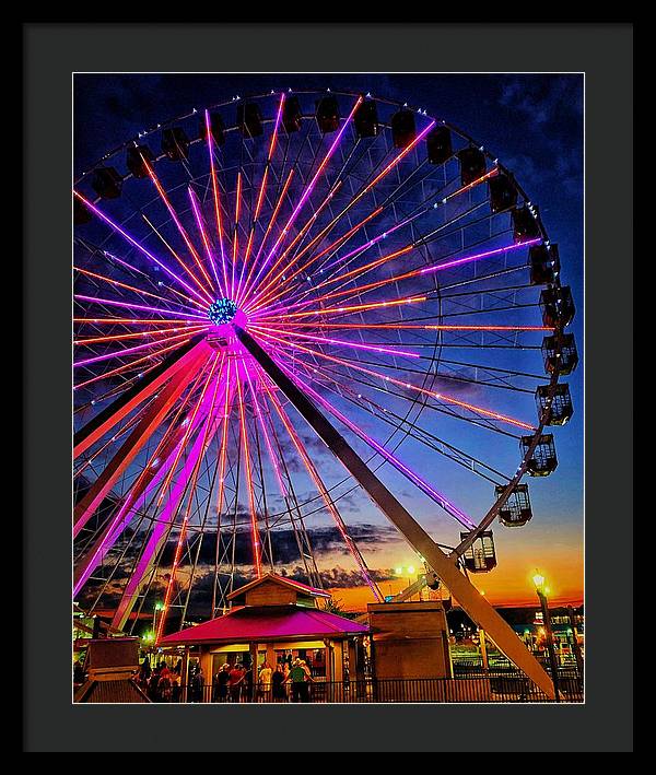 Branson Wheel - Framed Print