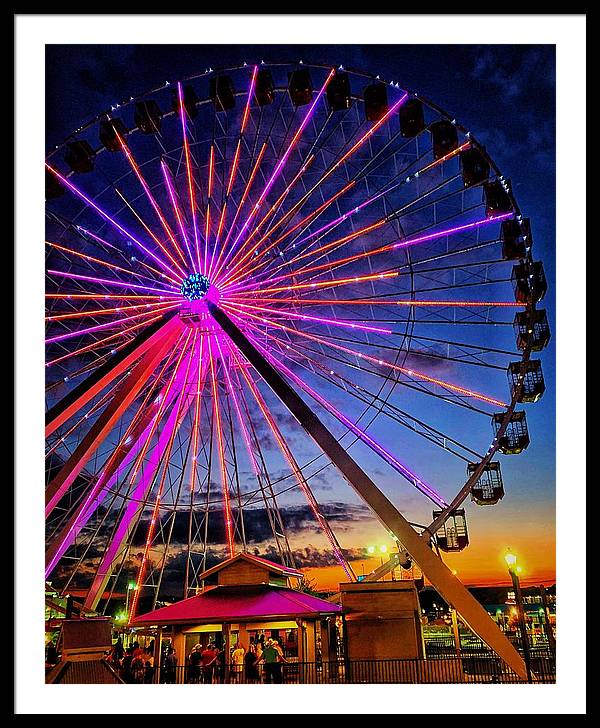 Branson Wheel - Framed Print