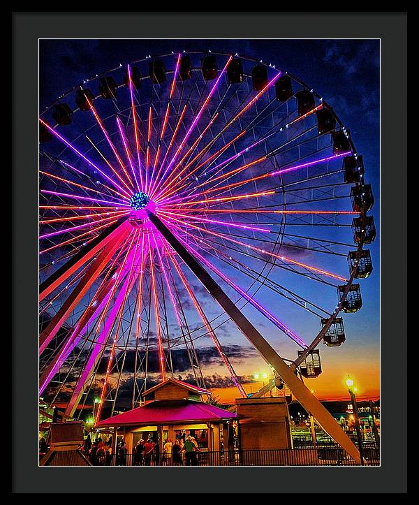 Branson Wheel - Framed Print