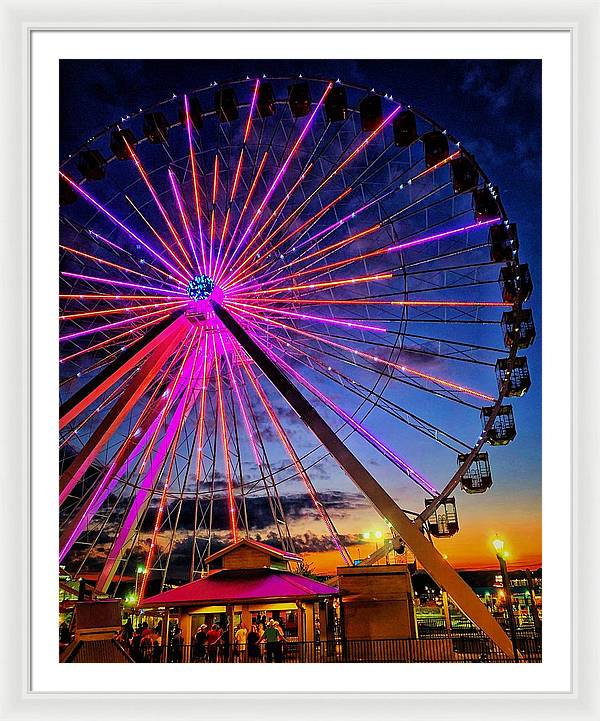 Branson Wheel - Framed Print