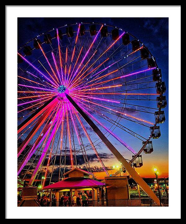 Branson Wheel - Framed Print