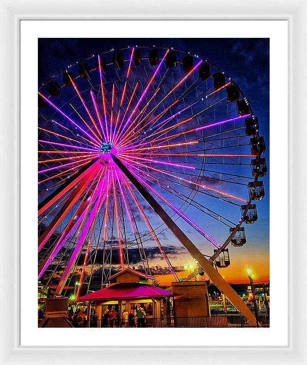 Branson Wheel - Framed Print