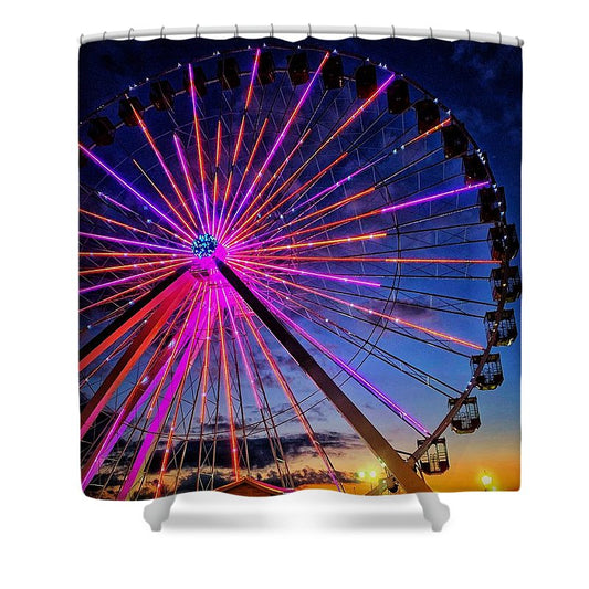 Branson Wheel - Shower Curtain