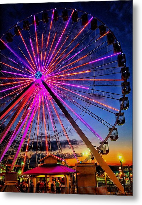 Branson Wheel - Metal Print