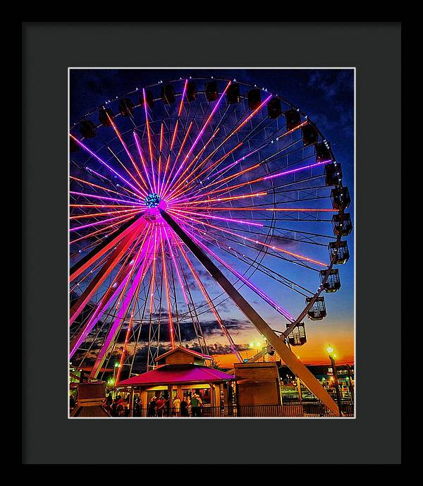 Branson Wheel - Framed Print