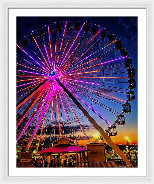 Branson Wheel - Framed Print