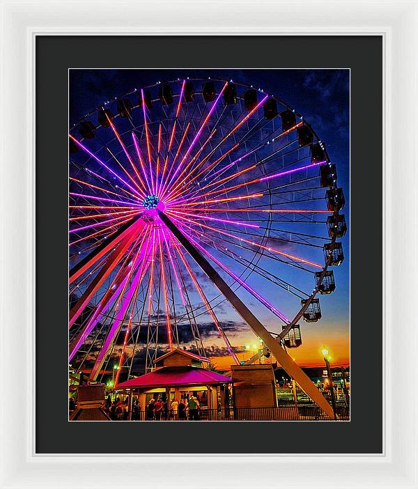 Branson Wheel - Framed Print