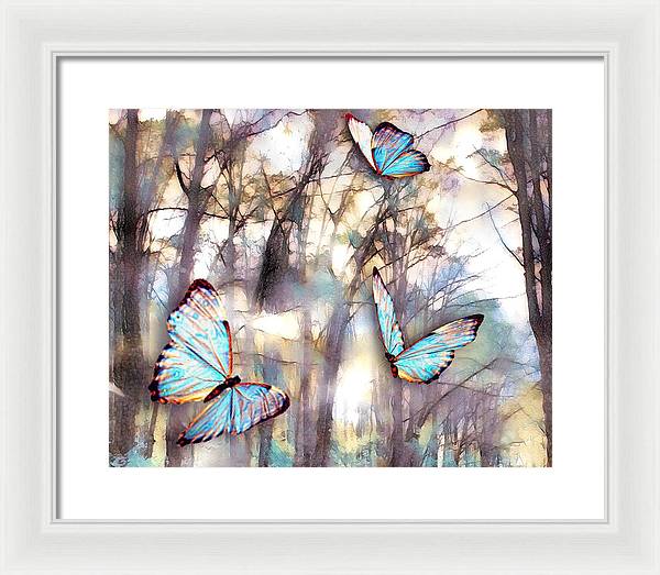 Butterflies Fly - Framed Print