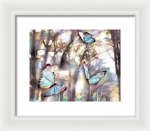 Butterflies Fly - Framed Print