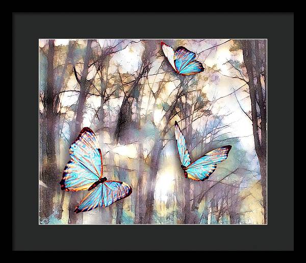 Butterflies Fly - Framed Print