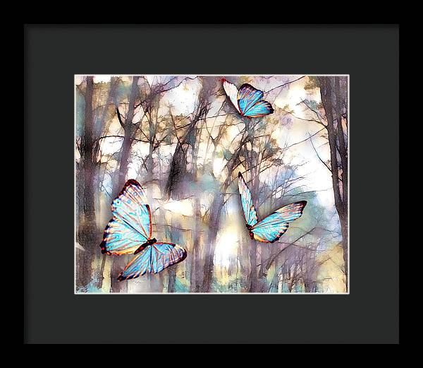 Butterflies Fly - Framed Print