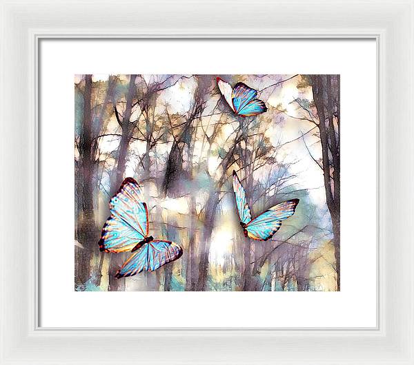 Butterflies Fly - Framed Print