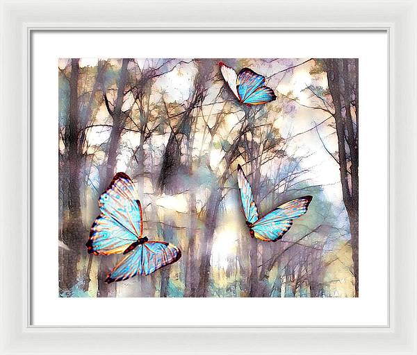 Butterflies Fly - Framed Print