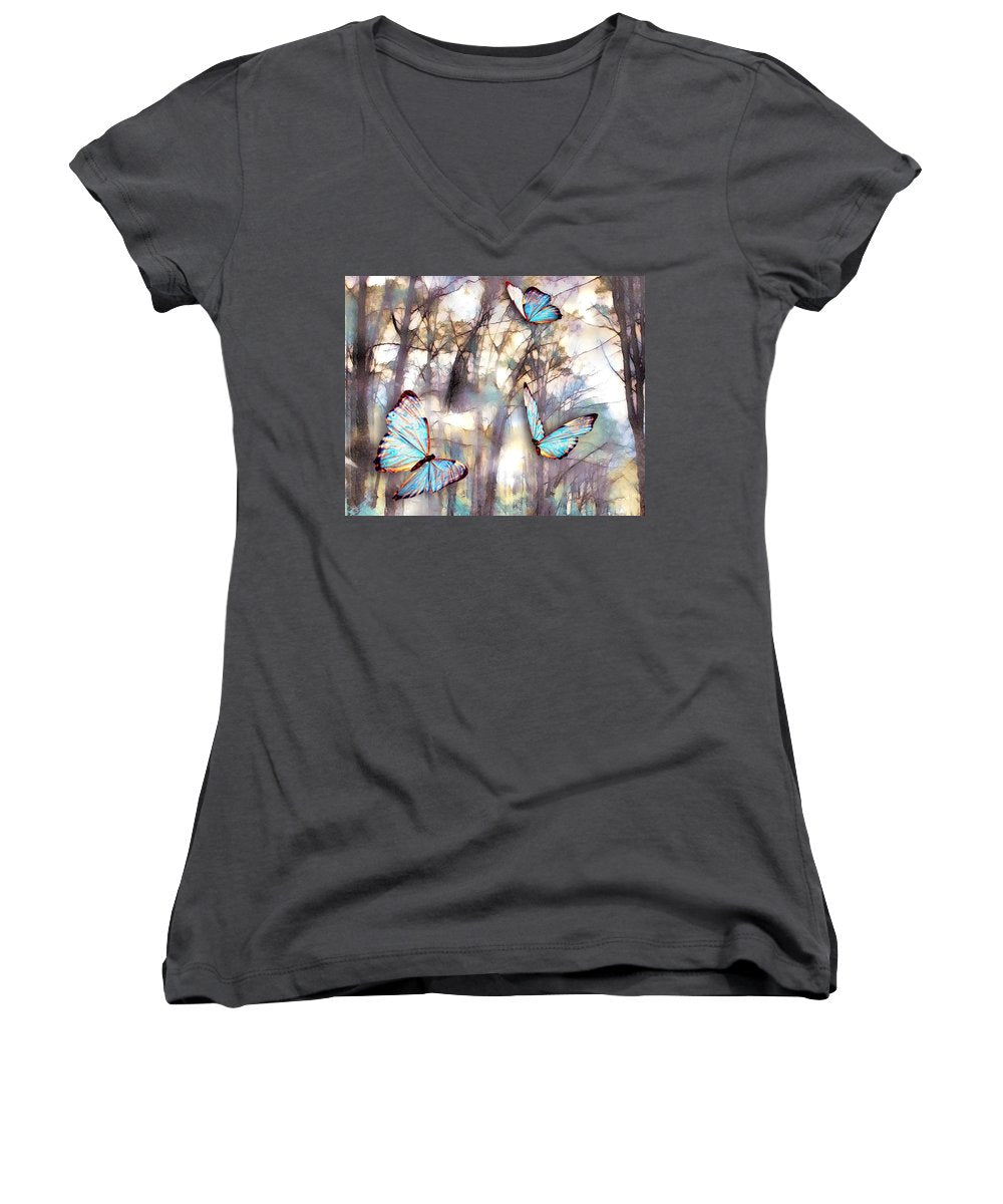 Butterflies Fly - Women's V-Neck