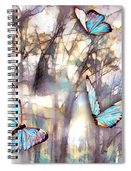 Butterflies Fly - Spiral Notebook