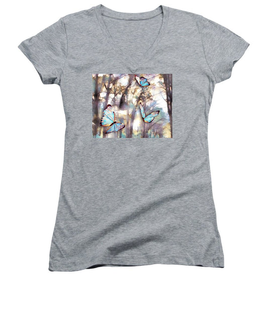 Butterflies Fly - Women's V-Neck