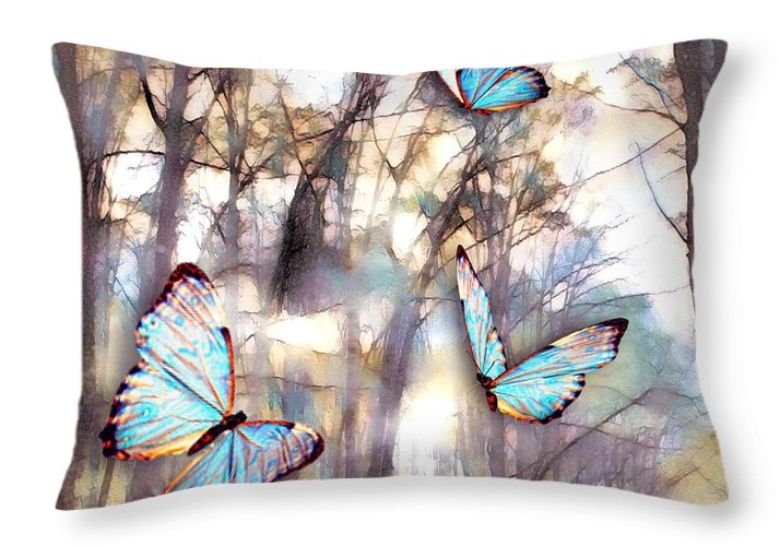 Butterflies Fly - Throw Pillow