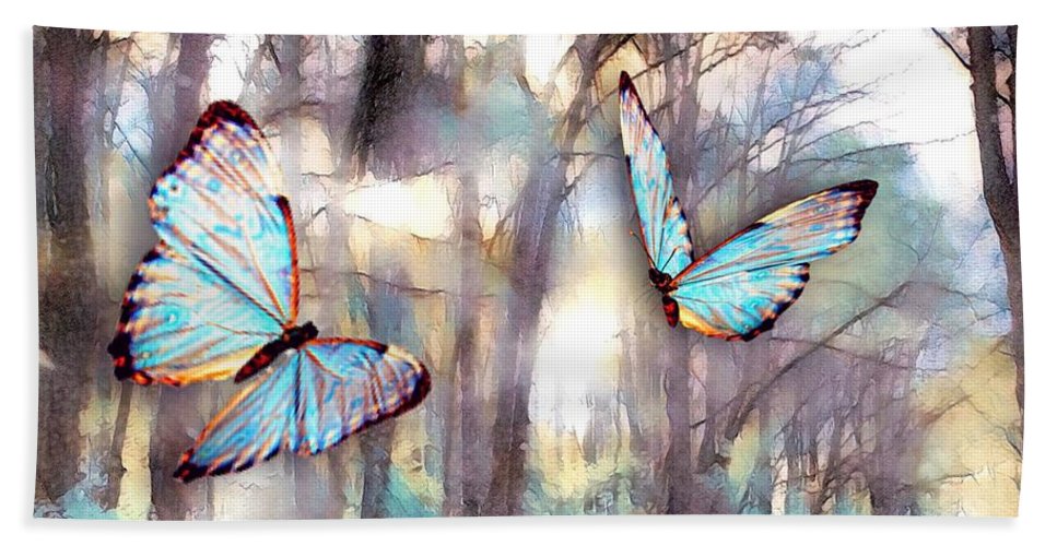 Butterflies Fly - Beach Towel