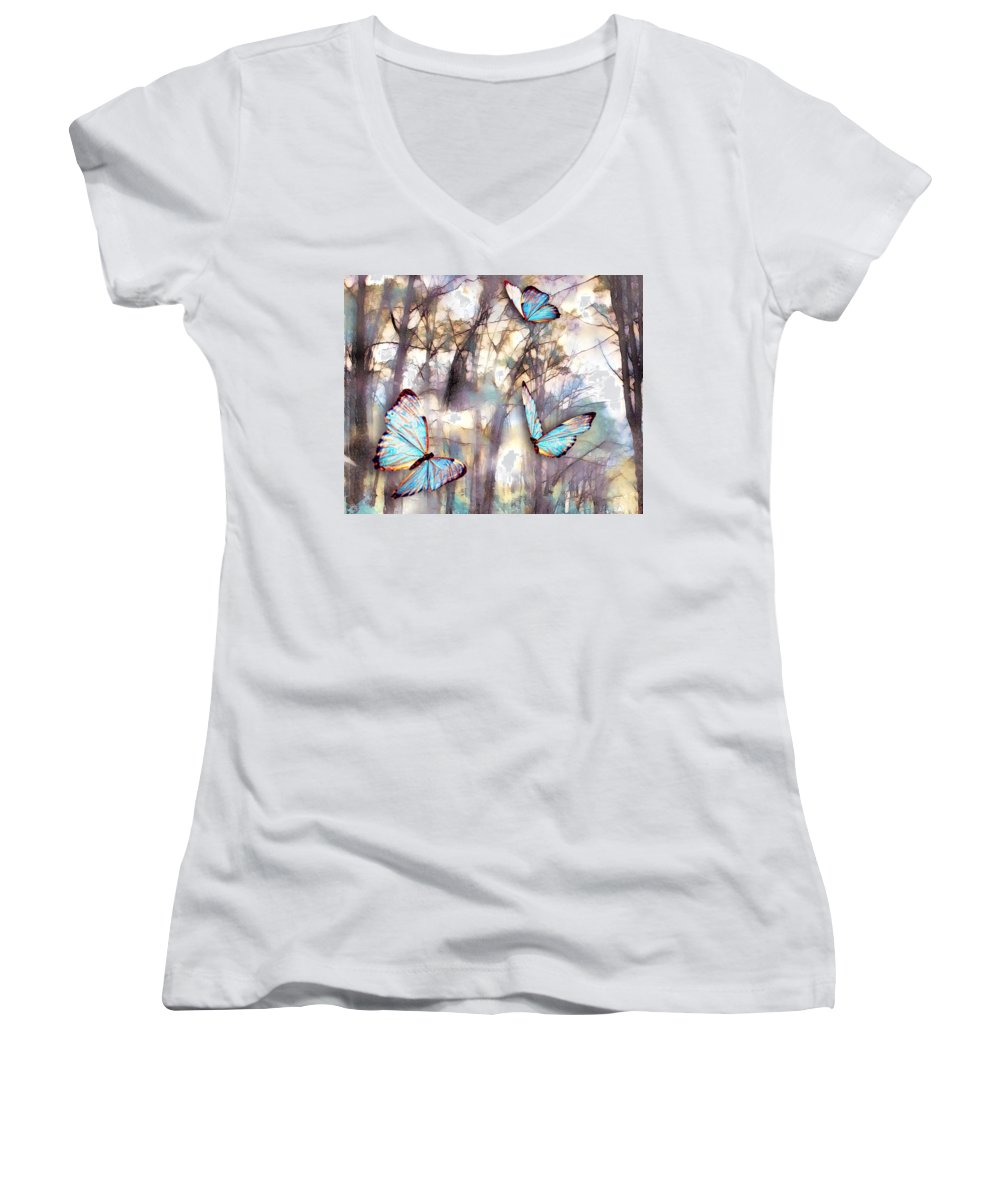 Butterflies Fly - Women's V-Neck